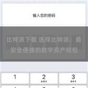 比特派下载 选择比特派：最安全便捷的数字资产钱包