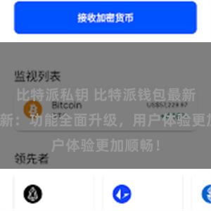 比特派私钥 比特派钱包最新版本更新：功能全面升级，用户体验更加顺畅！