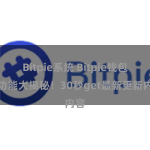 Bitpie系统 Bitpie钱包新功能大揭秘！30秒get最新更新内容