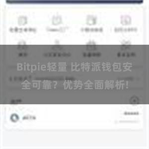 Bitpie轻量 比特派钱包安全可靠？优势全面解析!