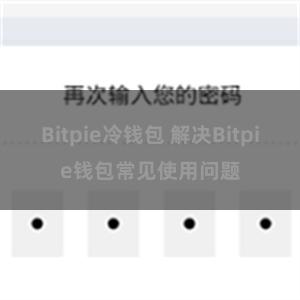 Bitpie冷钱包 解决Bitpie钱包常见使用问题