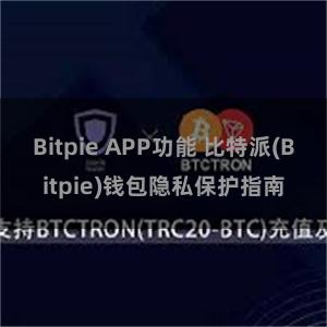 Bitpie APP功能 比特派(Bitpie)钱包隐私保护指南