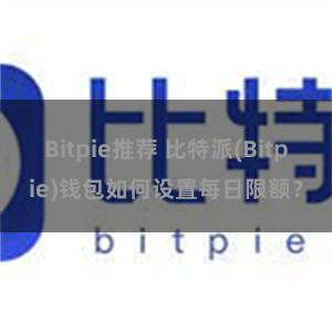 Bitpie推荐 比特派(Bitpie)钱包如何设置每日限额？