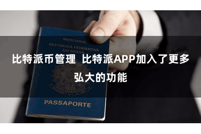 比特派币管理  比特派APP加入了更多弘大的功能